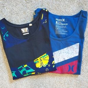 2 Mens Tanktops. Volcom And Hurley.       Both Size Large